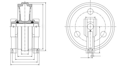 E345/CAT345 IDLER